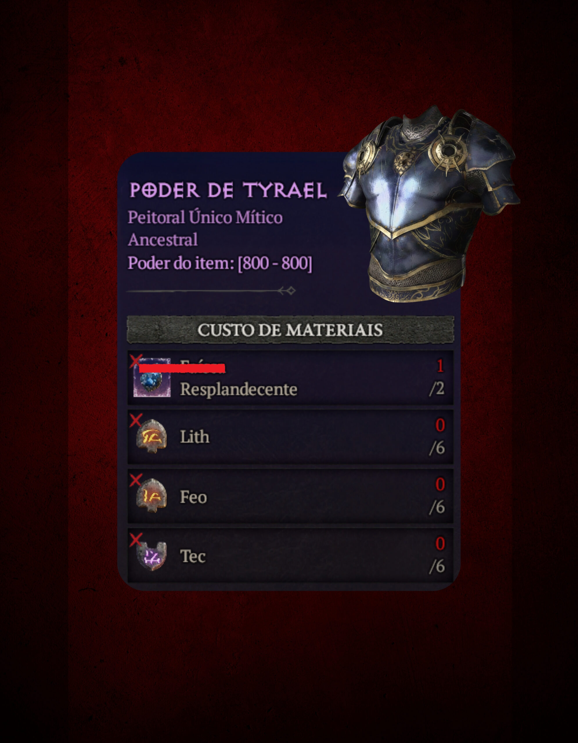 Kit de Runas (Poder de Tyrael) - Diablo IV