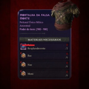 Kit de Runas (Mortalha da Falsa Morte) - Diablo IV