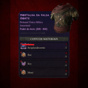 Kit de Runas (Mortalha da Falsa Morte) - Diablo IV