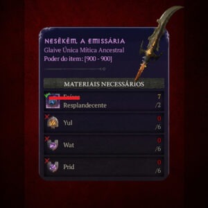 Kit de Runas (Nesekem, a Emissária) - Diablo IV