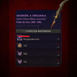 Kit de Runas (Nesekem, a Emissária) - Diablo IV