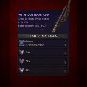 Kit de Runas (Voto Quebrantado) - Diablo IV