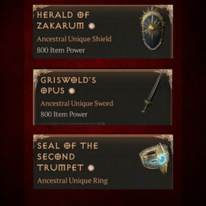 Kit únicos paladino build hammer ROB