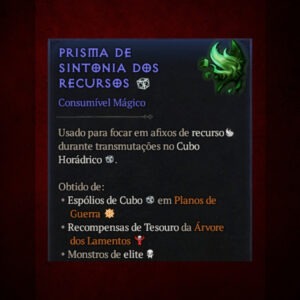 Prisma de Sintonia Recursos x10